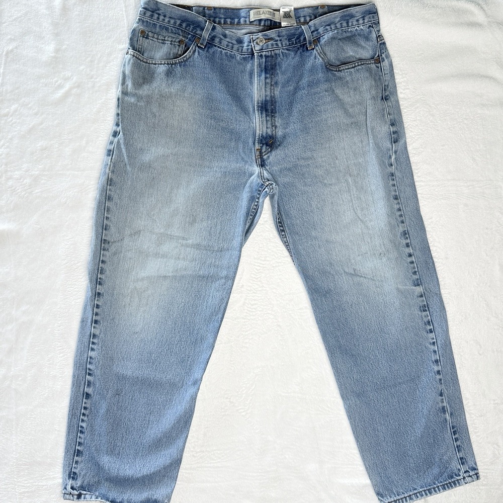 VTG Levis 550 Relaxed Fit Denim‎ Jeans Light Wash 42x30 Y2K Baggy Skater Street
